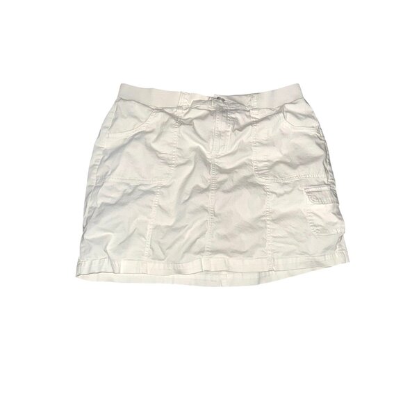 White Croft & Barrow Skort With Built-In Shorts Cotton & Spandex Blend Womens Si - Picture 1 of 7